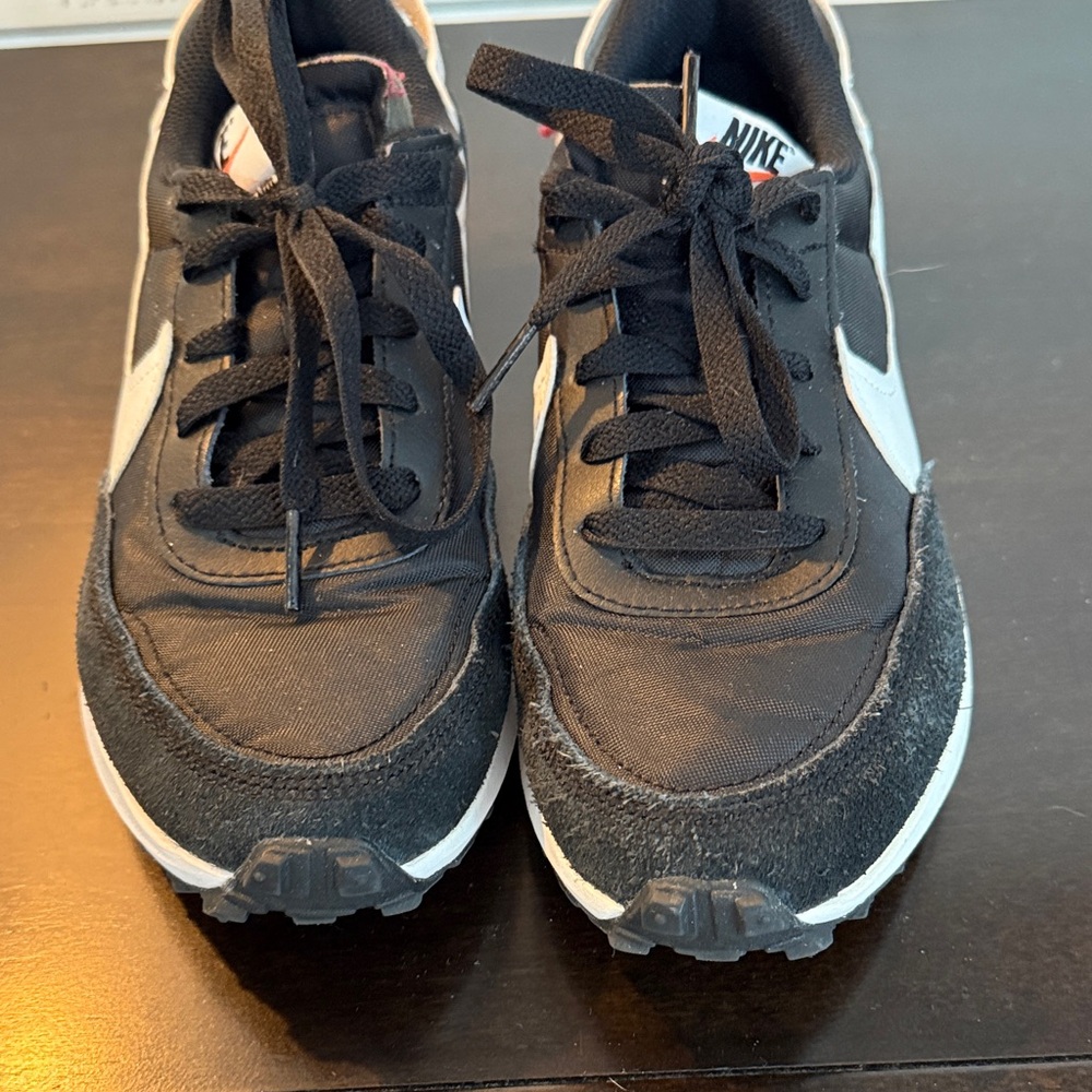 Nike Waffle Debut Black and White Sneakers